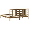 vidaXL Bedframe massief hout honingbruin 200x200 cm