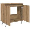 vidaXL Badkamerkast 58x33x60 cm bewerkt hout artisanaal eikenkleurig
