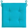 vidaXL Tuinstoelkussens 2 st 50x50x4 cm stof turquoise