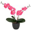 vidaXL Kunstorchidee Plant Rood 36 x 10 x 30 cm Stof, PE en PEVA