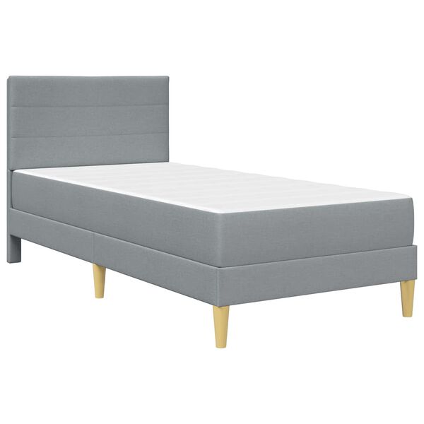 vidaXL Bedframe Lichtgrijs 80 x 200 cm Polyester
