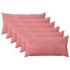 vidaXL Kussensloop 6 st HEERLEN Roze 40 x 80 cm fluweel