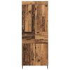 vidaXL Hoge kast met lade 2 pcs Oudhout Bewerkt hout