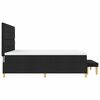 vidaXL Boxspring bed met matras met hoofdeinde Zwart 180 x 200 cm Stof