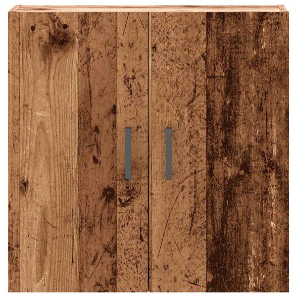 vidaXL Wandkast 60x31x60 cm bewerkt hout oud houtkleurig