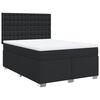 vidaXL Boxspring met matras kunstleer zwart 160x200 cm