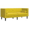vidaXL 3-delige Loungeset Chesterfield met bolsters fluweel geel
