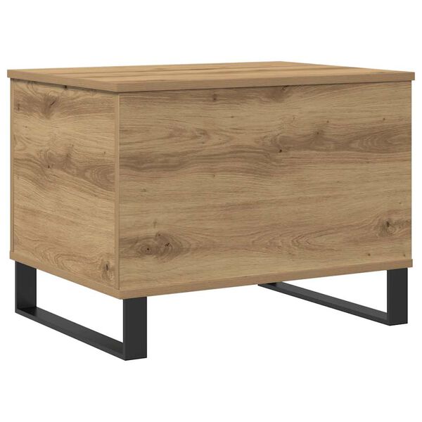 vidaXL Salontafel 60x44,5x45 cm bewerkt hout artisanaal eikenkleurig