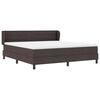 vidaXL Boxspringbed met matras Donkerbruin 180 x 200 cm Stof