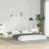 vidaXL Bedframe Wit 150 x 200 cm Massief grenenhout