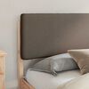 vidaXL Bedframe met Gevoerd Hoofdgedeelte Taupe 180 x 200 cm