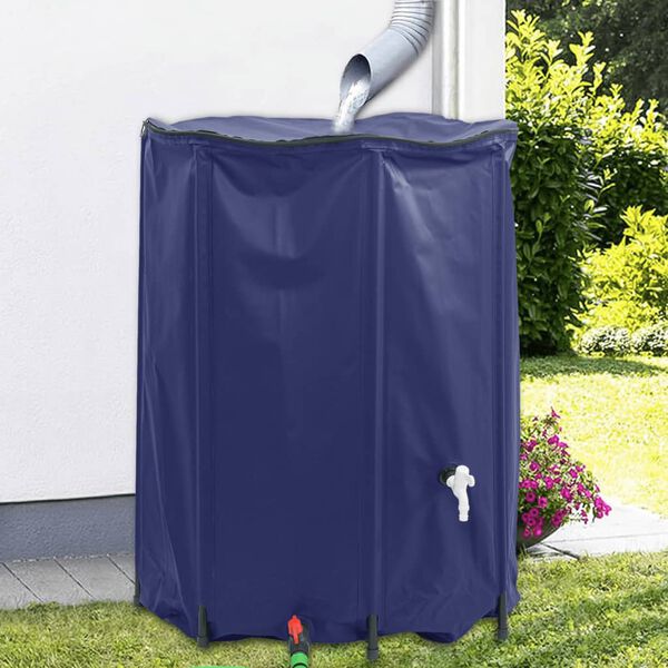 vidaXL Watertank met kraan opvouwbaar 1350 L PVC