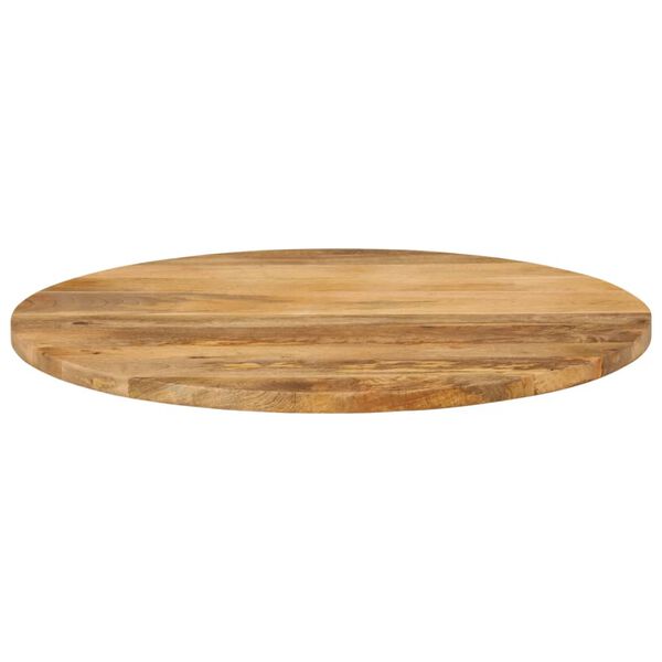 vidaXL Tafelblad rond &Oslash; 70x2,5 cm massief ruw mangohout