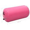 vidaXL Gymnastiekrol met pomp opblaasbaar 120x75 cm PVC roze