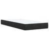 vidaXL Boxspring met matras fluweel zwart 80x200 cm