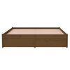 vidaXL Bedframe massief hout honingbruin 140x190 cm
