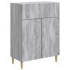 vidaXL Dressoir met lade Grijs sonoma 66 x 34,5 x 90 cm Bewerkt hout