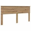 vidaXL Bedframe met hoofdeinde Artisan Eiken 180 x 200 cm Bewerkt hout