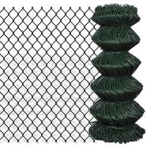 vidaXL Gaashek 0,8x15 m staal groen