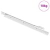 vidaXL Ladegeleider 63 pcs Wit Staal