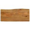 vidaXL Tafelblad met natuurlijke rand 100x40x2,5 cm massief mangohout