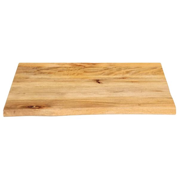 vidaXL Tafelblad met natuurlijke rand 80x80x3,8 cm massief mangohout