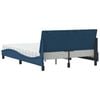vidaXL Bed met matras "Hanko" stof blauw 140x200 cm
