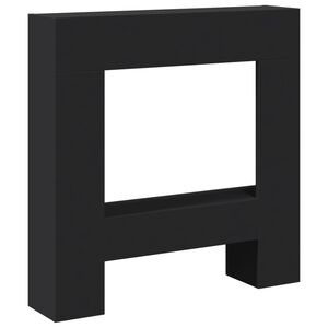 vidaXL Haardombouw 81x18x82 cm bewerkt hout zwart
