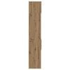 vidaXL Highboard Artisan Eiken 50 x 42,5 x 225 cm Bewerkt hout