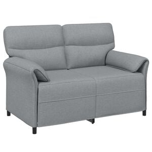 vidaXL 2-Zits Sofa 2-zits Lichtgrijs 138 x 83 x 95 cm Stof