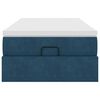 vidaXL Ottoman bed met matras 80x200cm fluweel donkerblauw