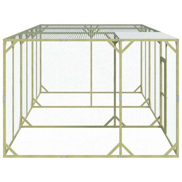 vidaXL Kippenhok 600x300x200 cm ge&iuml;mpregneerd massief grenenhout