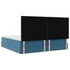 vidaXL Opslag bed met matras Donkerblauw 200 x 200 cm Fluweel