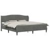 vidaXL Bedframe met hoofdeinde Donkergrijs 180 x 200 cm Fluweel