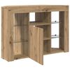 vidaXL Hoek LED TV Kast Artisan Eiken 100x40x68cm Bewerkt hout