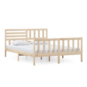 vidaXL Bedframe massief hout 150x200 cm