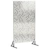 vidaXL Privacyscherm 100 x 50 x 180 cm Roestvrij staal zilver