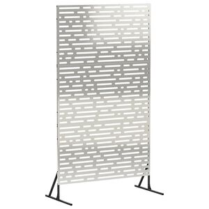 vidaXL Privacyscherm 100 x 50 x 180 cm Roestvrij staal zilver