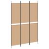 vidaXL 3-Panel Room Divider Beige 150 x 220 cm Stof