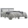 vidaXL Bedframe bewerkt hout metaal grijs sonoma eiken 140x190 cm