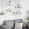 vidaXL Wandschappen 4 st 60x9x3 cm hoogglans wit