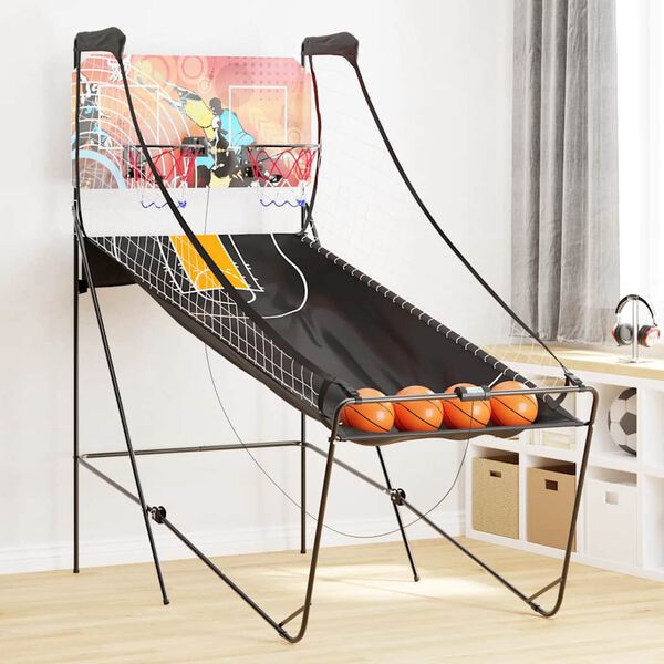 vidaXL Basketbal arcade met 4 ballen voor 2 spelers