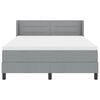 vidaXL Boxspringbed met matras Lichtgrijs 190 x 140 cm Polyester
