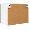 vidaXL Hangkast 2 pcs Zwarte Eik en Wit 50 x 31 x 40 cm Bewerkt hout
