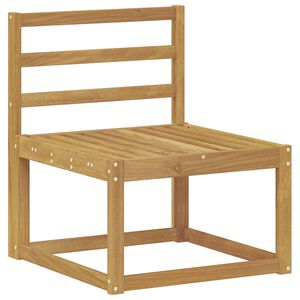 vidaXL Buiten Midden Sofa Massief Acaciahout Wit 59 x 63 x 73 cm