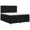 vidaXL Boxspringbed met matras met hoofdeinde Zwart 180 x 200 cm Stof