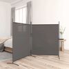 vidaXL Kamerscherm met 2 panelen 346x180 cm stof antracietkleurig