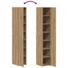 vidaXL Hoge kast 2 pcs Artisan Eiken 30 x 42,5 x 185 cm