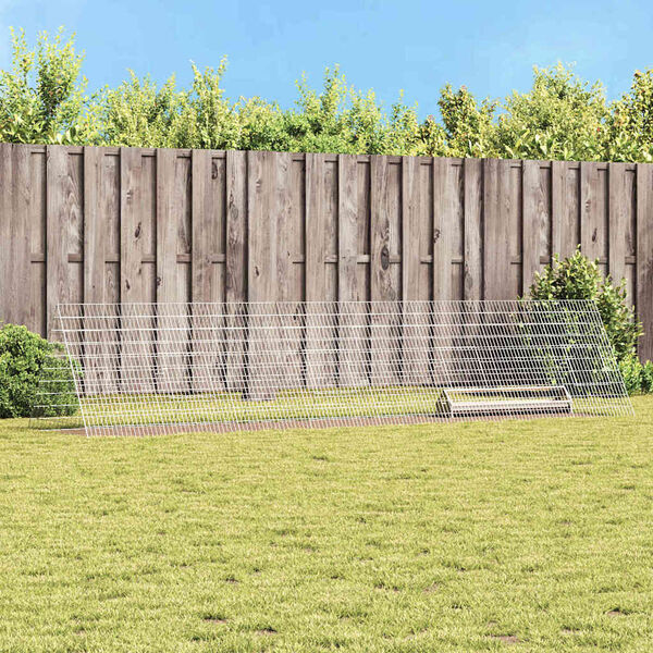 vidaXL Kippenhok Zilver 430 x 100 x 85 cm Gegalvaniseerd staal