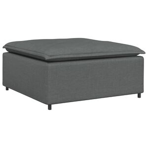 vidaXL Modulaire voetenbank module 100x100x48 cm donkergrijs